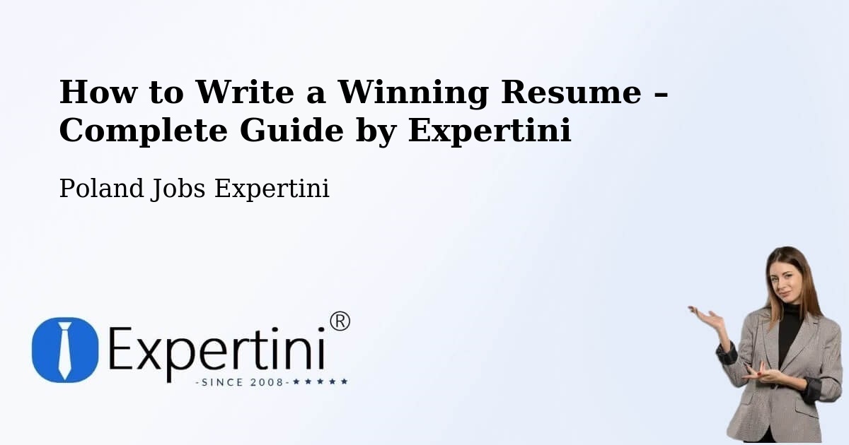 Resume Writing Guide for Job Seekers – Czerwonak - Czerwonak, Poland Jobs Expertini